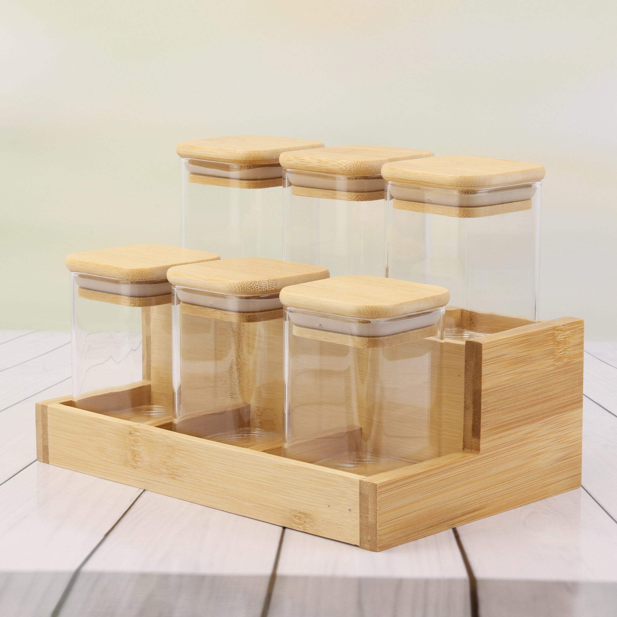 The Spicy Jars 6 Set BAMBOO