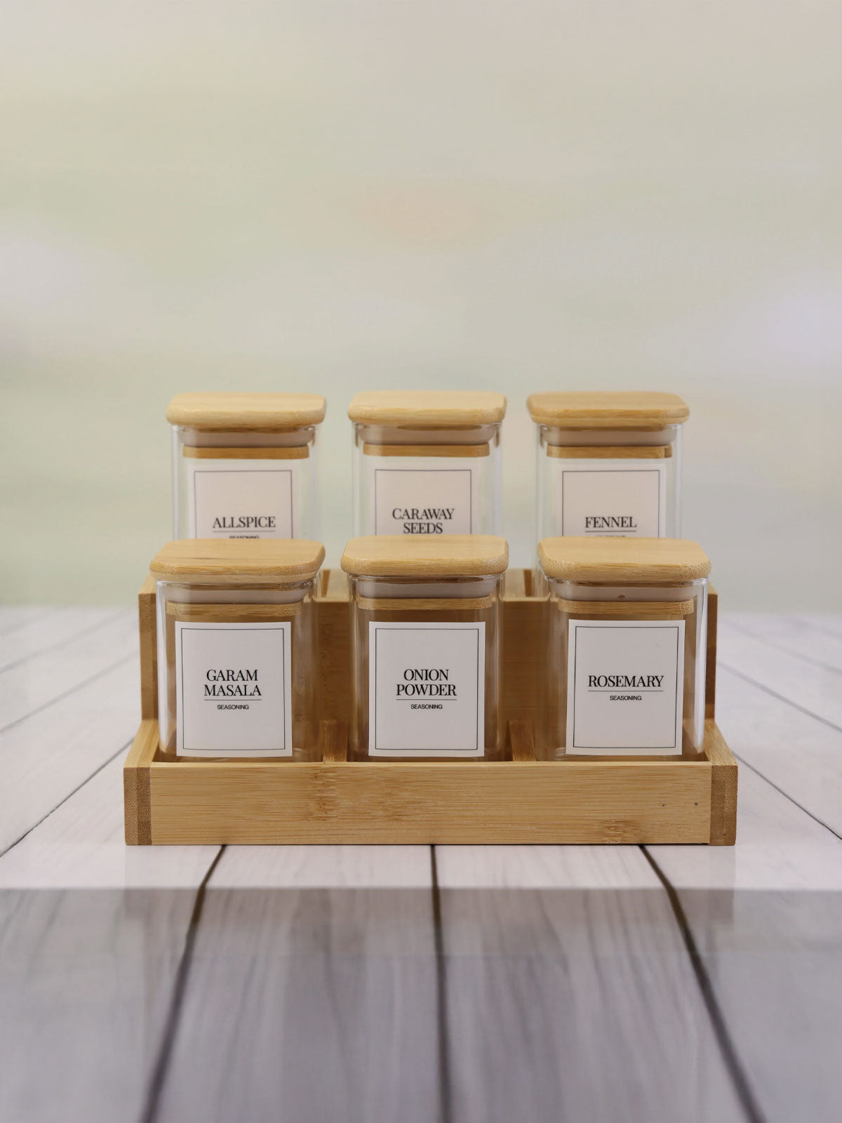 The Spicy Jars 6 Set BAMBOO