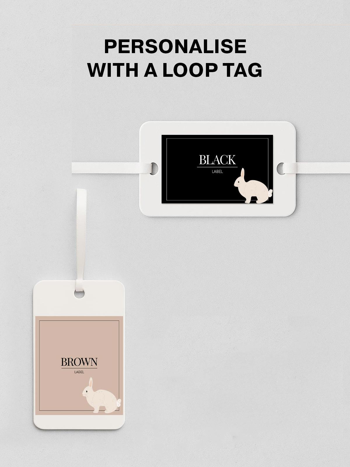 Minimalistic Rabbit Labels