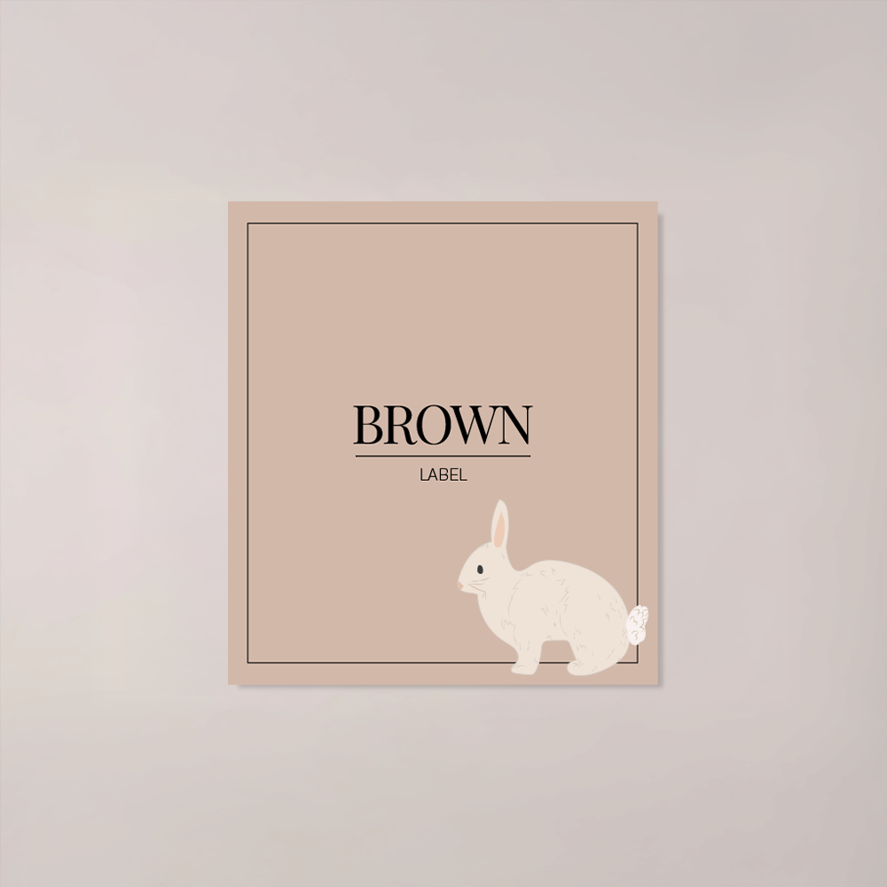 Minimalistic Rabbit Labels