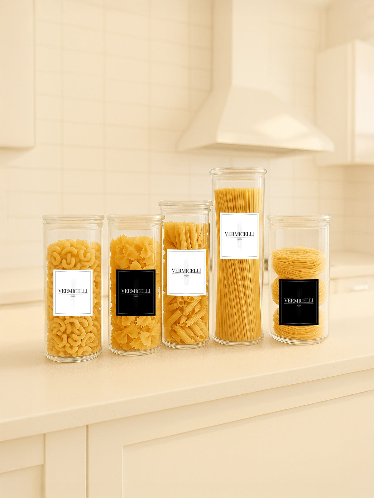 Minimalistic Pasta Labels