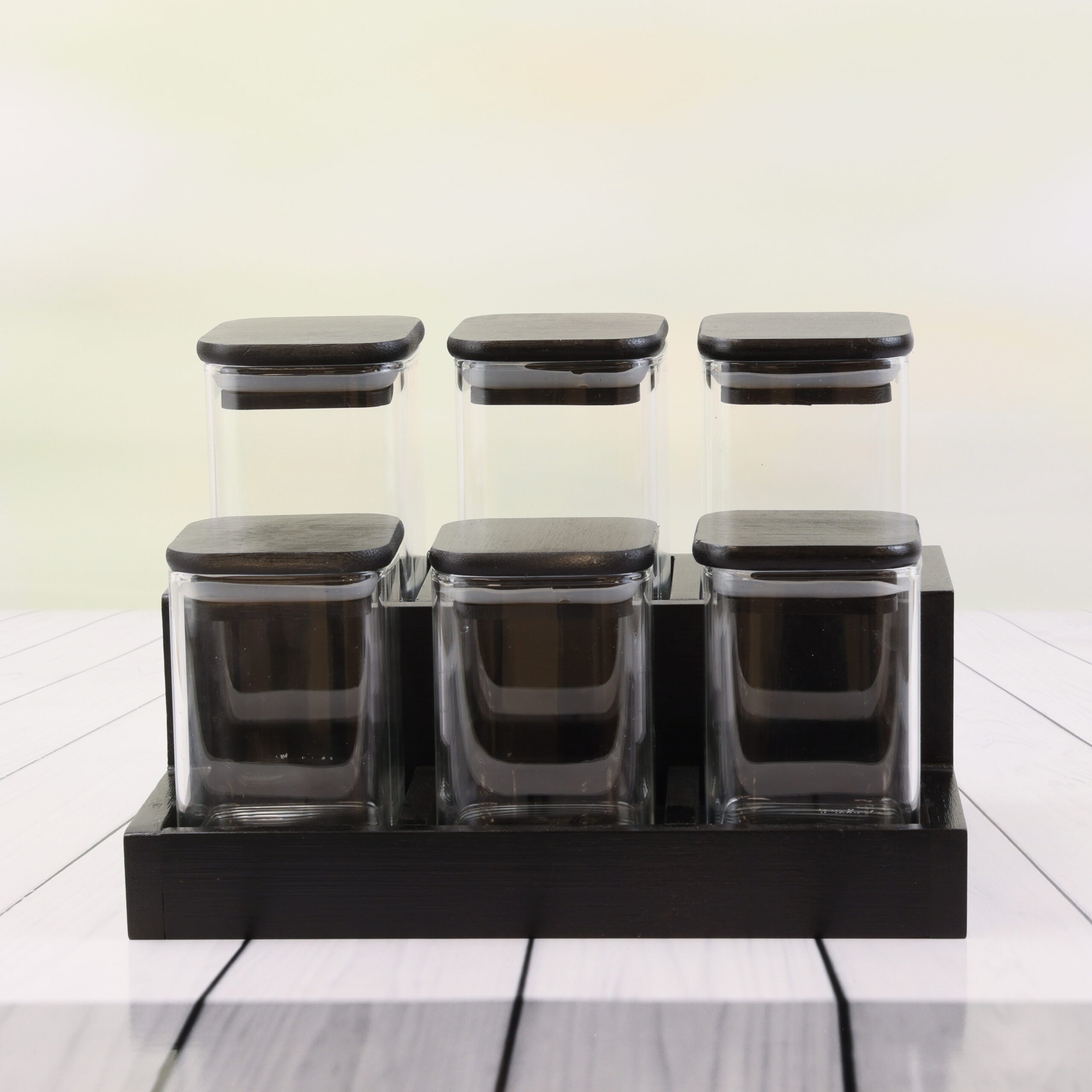 The Spicy Jars 6 Set BLACK