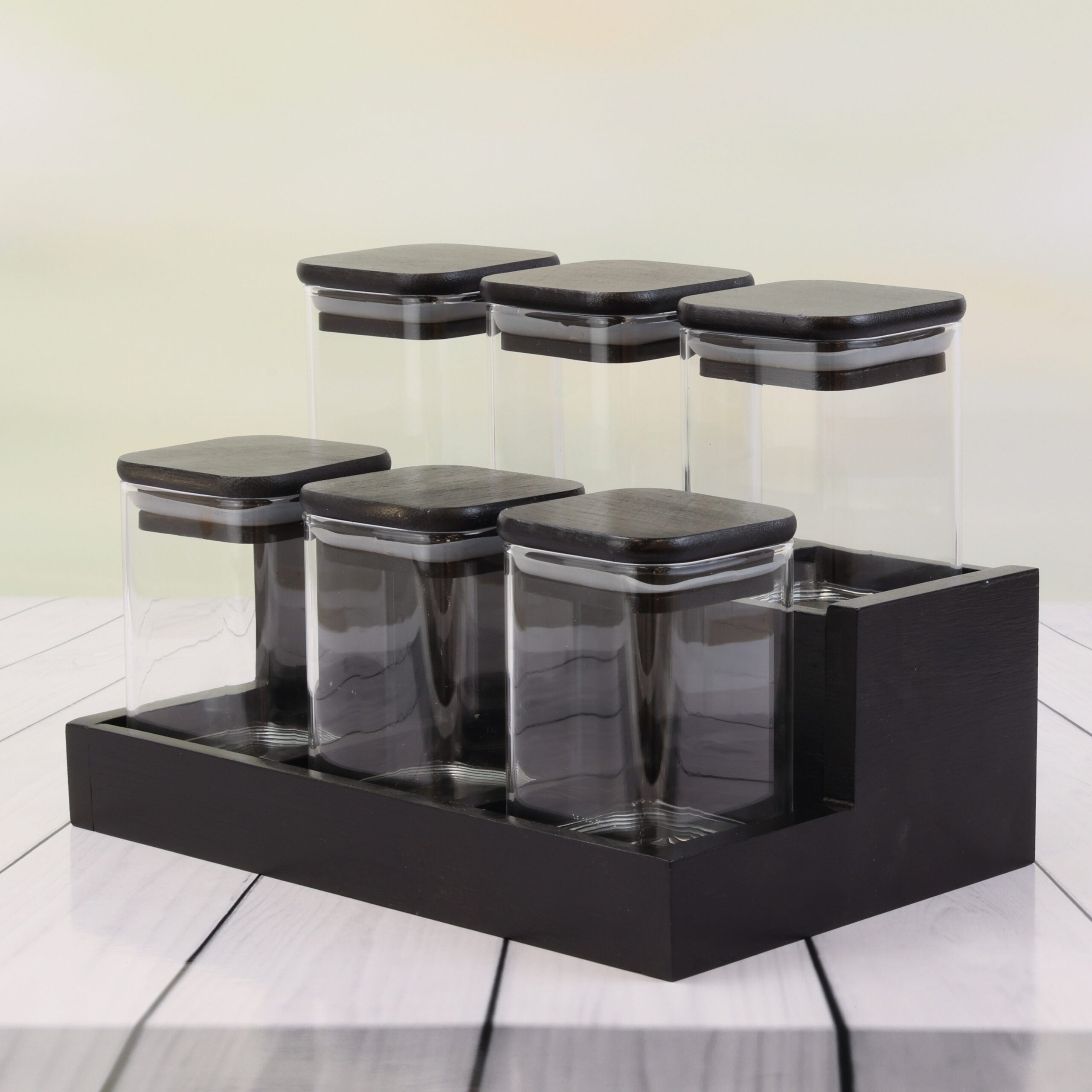 The Spicy Jars 6 Set BLACK