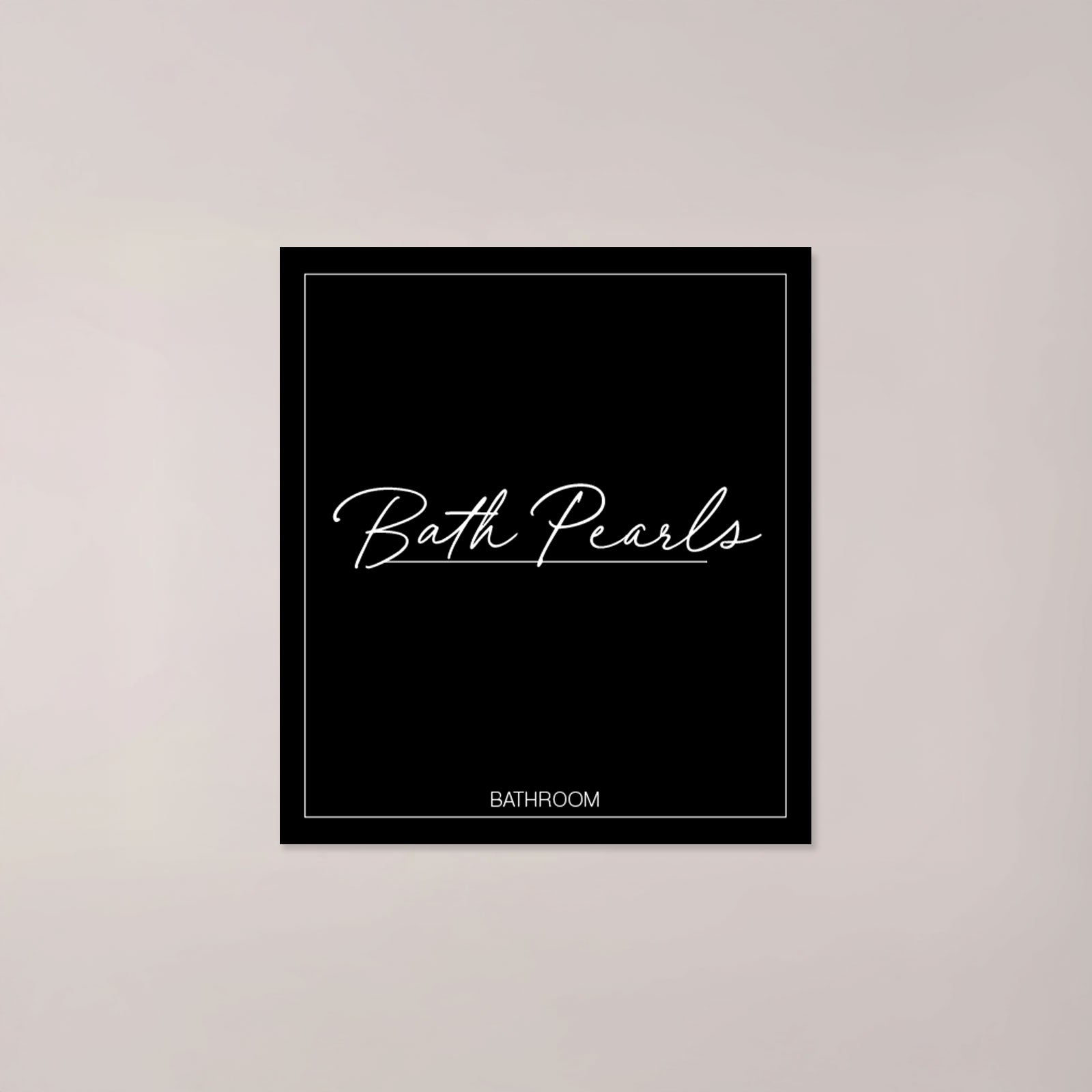 Minimalistic Bath Pearls Label