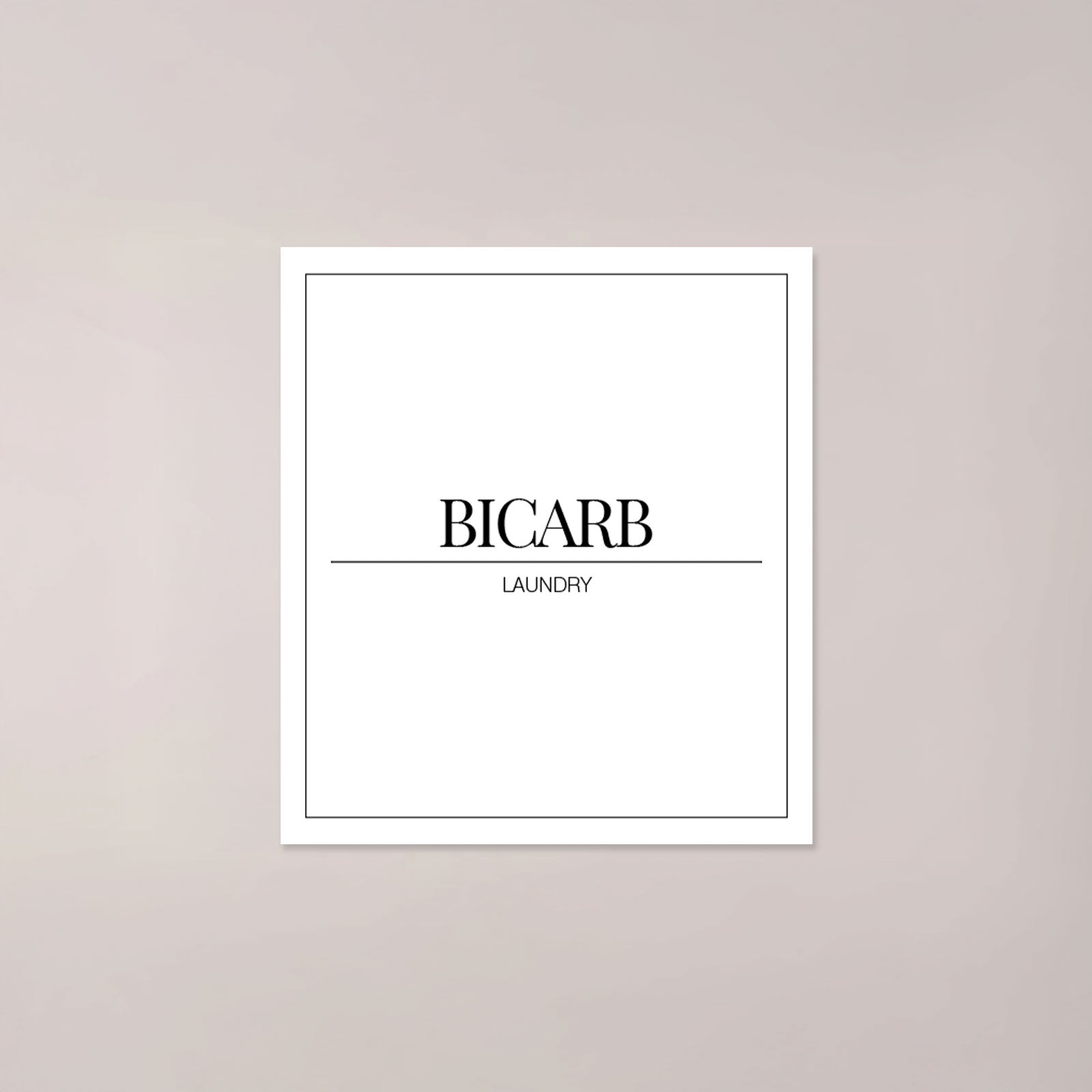 Minimalistic Laundry Labels