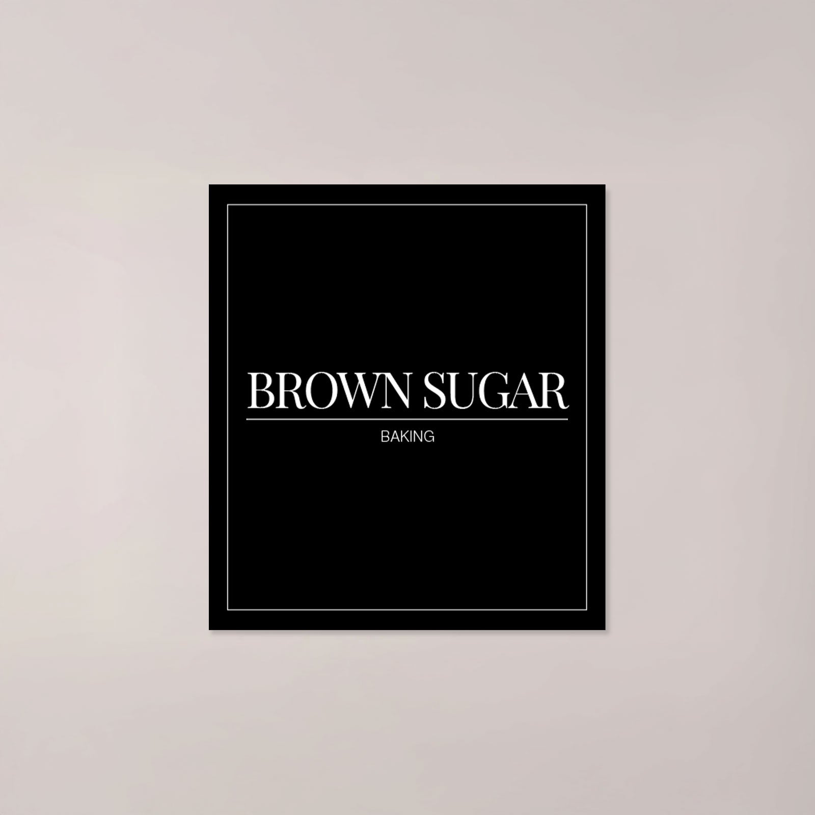 Minimalistic Brown Sugar Label