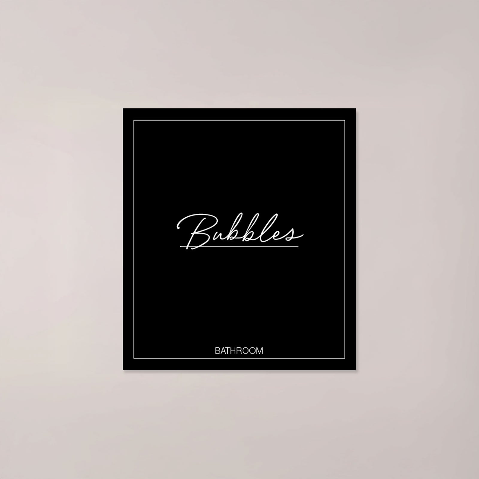 Minimalistic Bubbles Label