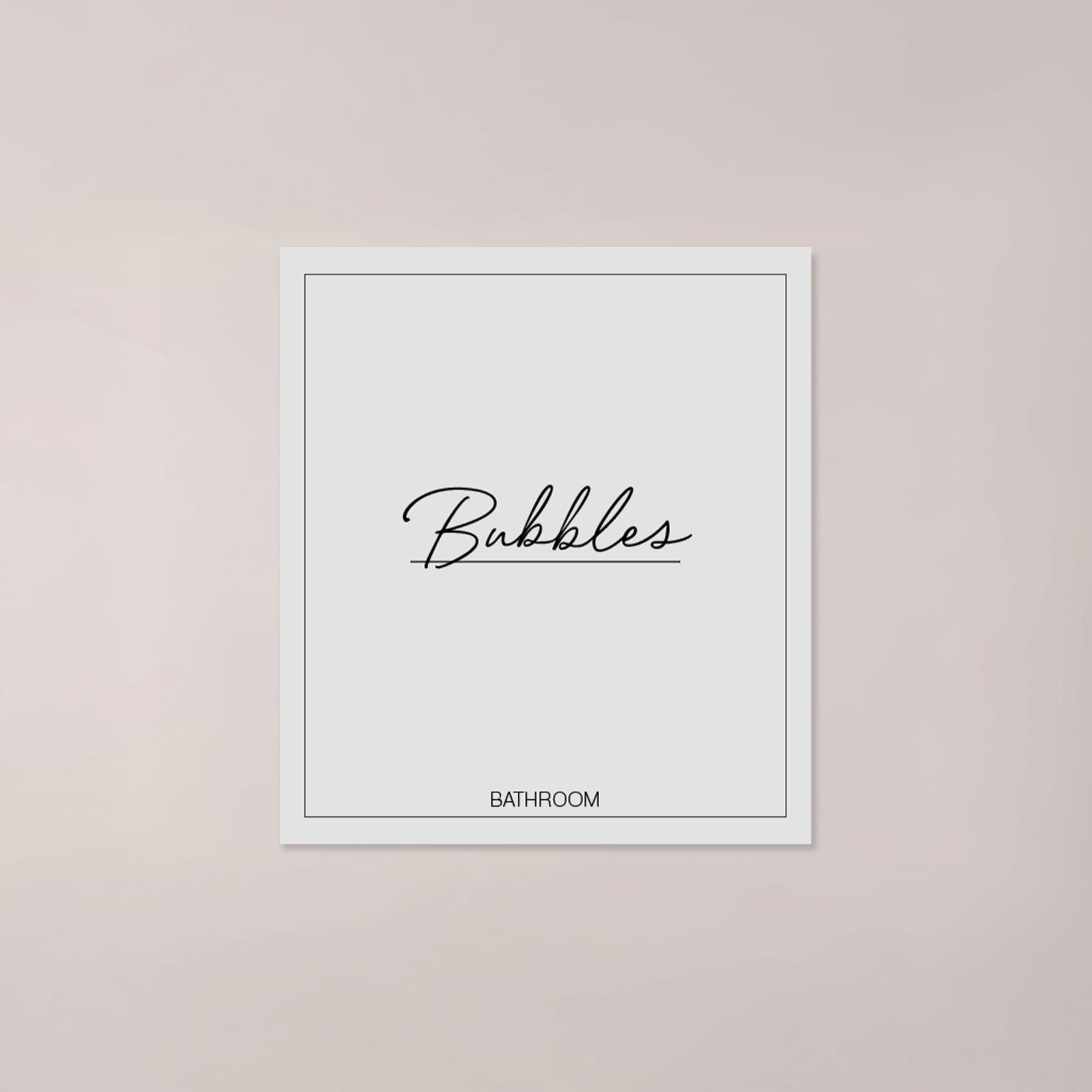 Minimalistic Bubbles Label
