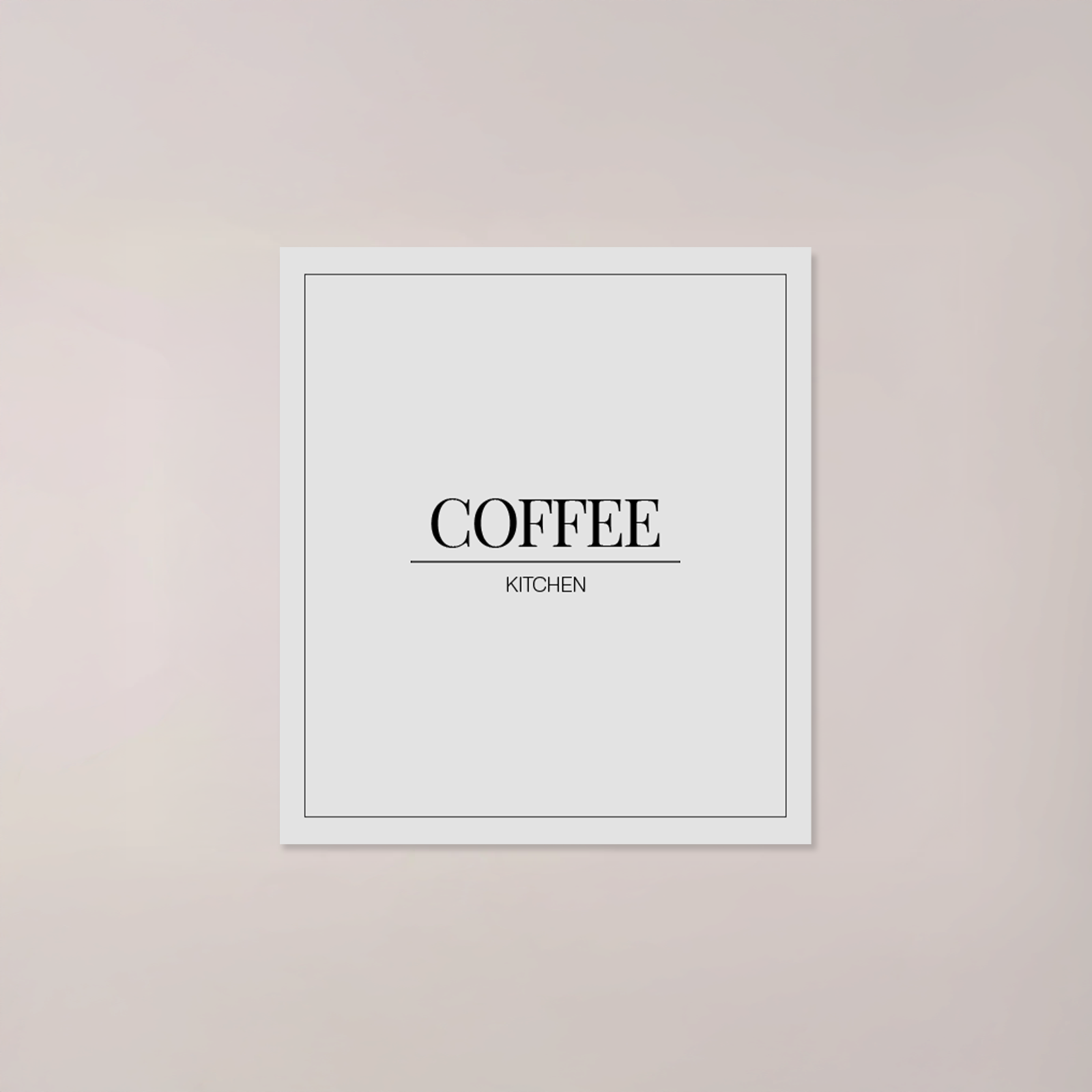 Minimalistic Coffee Label