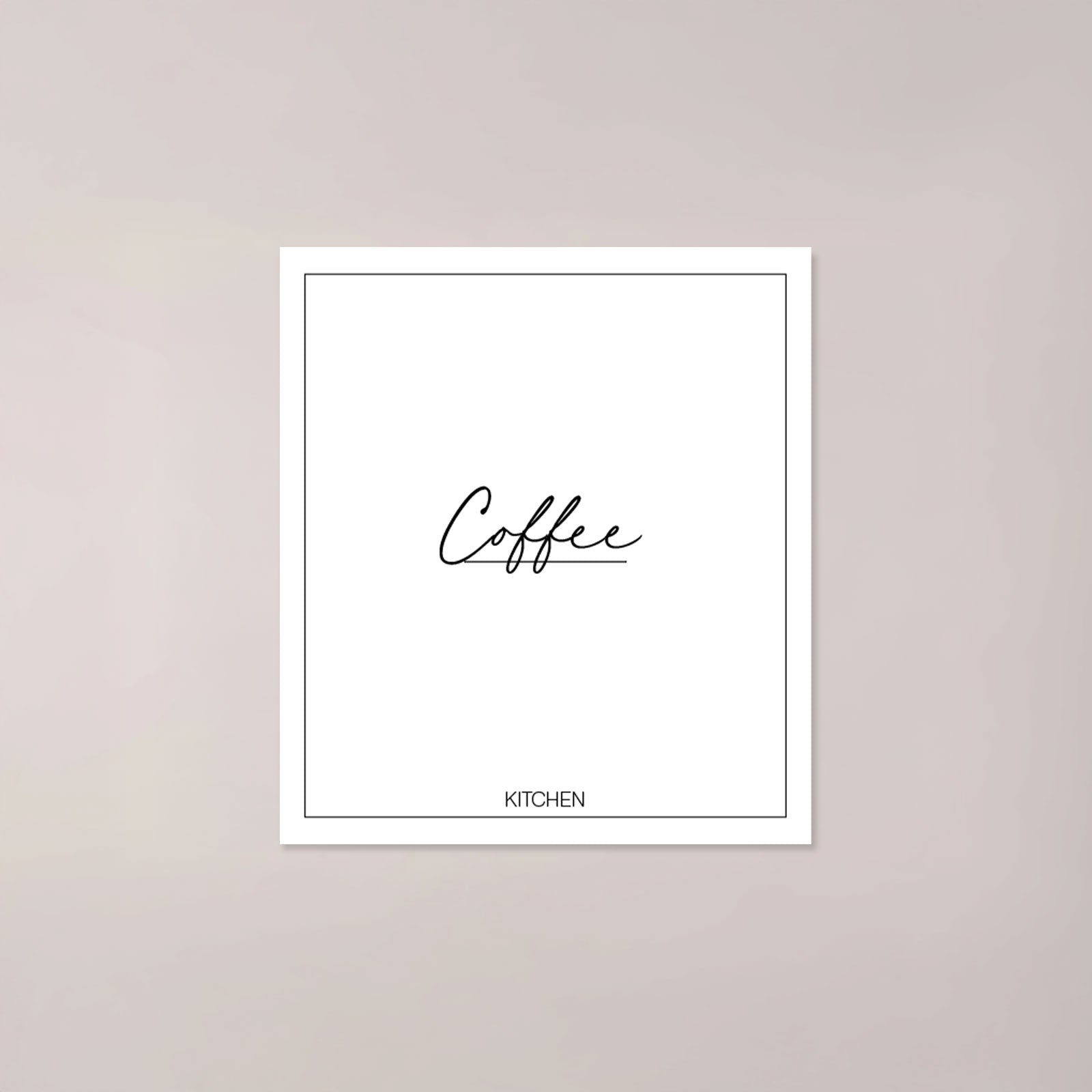 Minimalistic Coffee Label