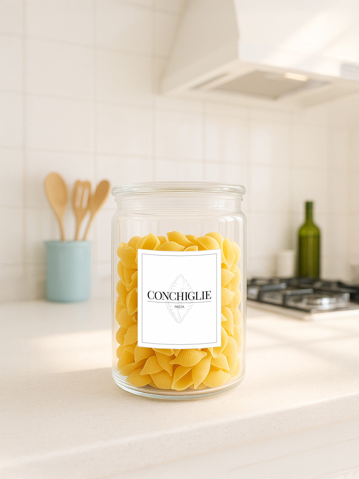 Minimalistic Conchiglie Label