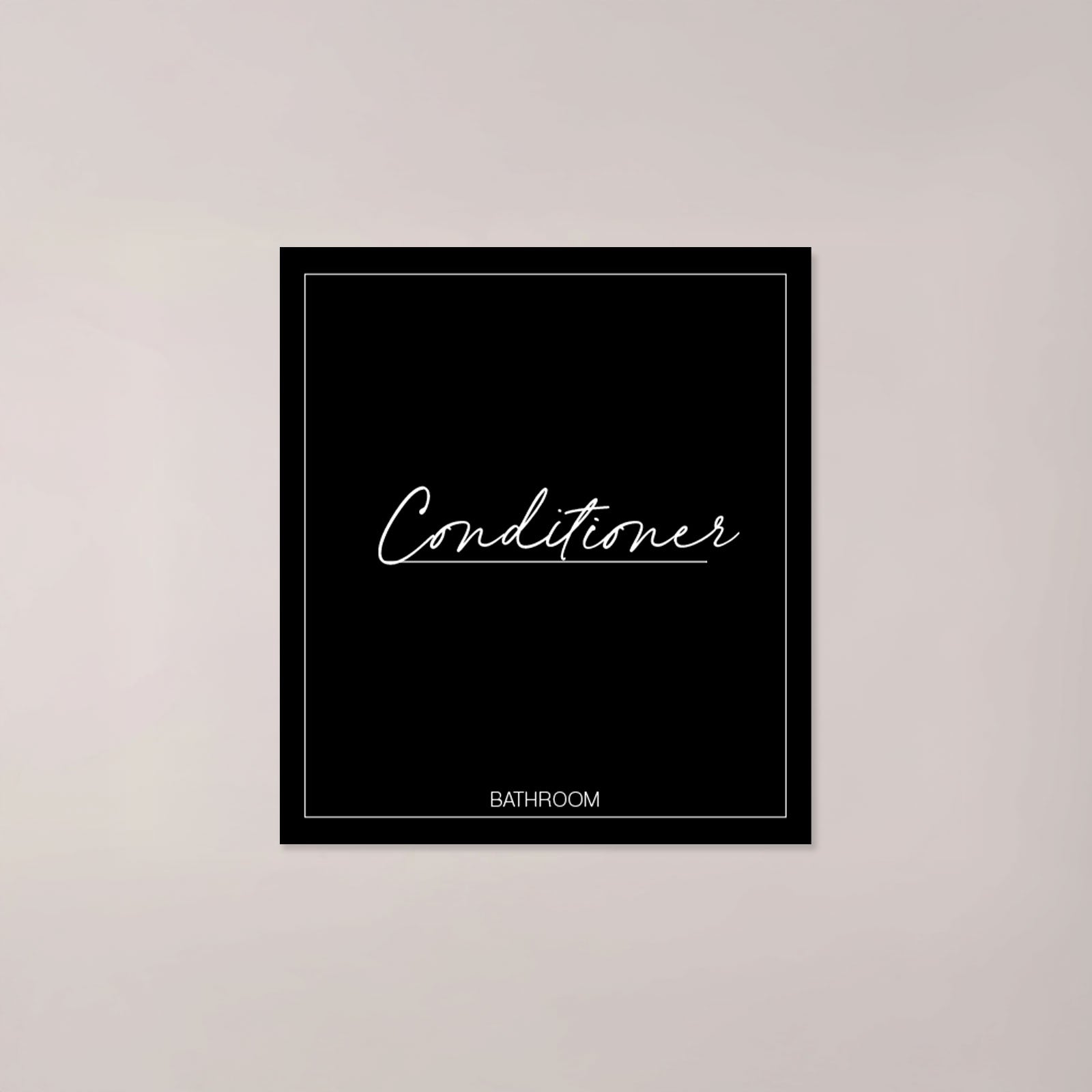 Minimalistic Conditioner Label