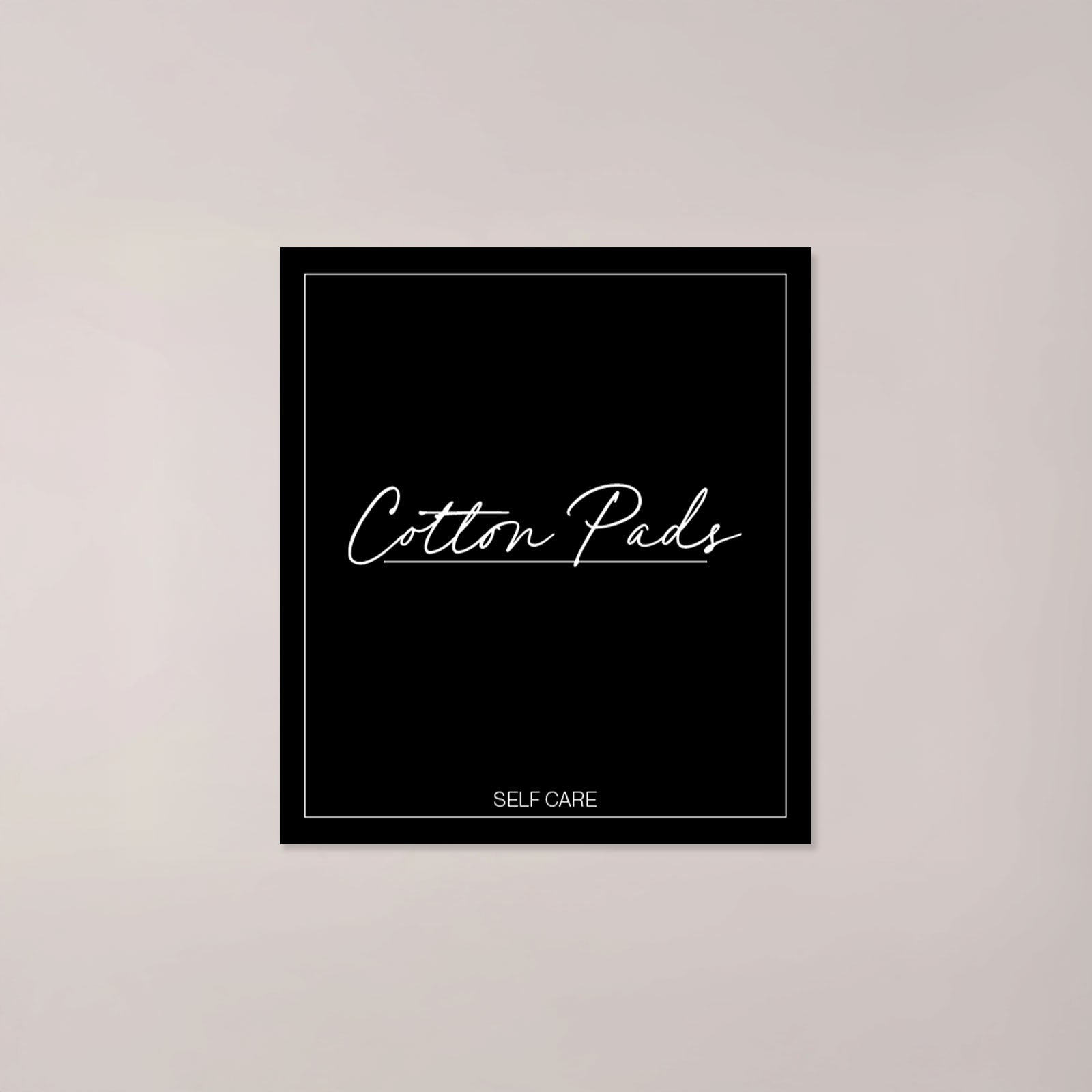 Minimalistic Cotton Pads Label