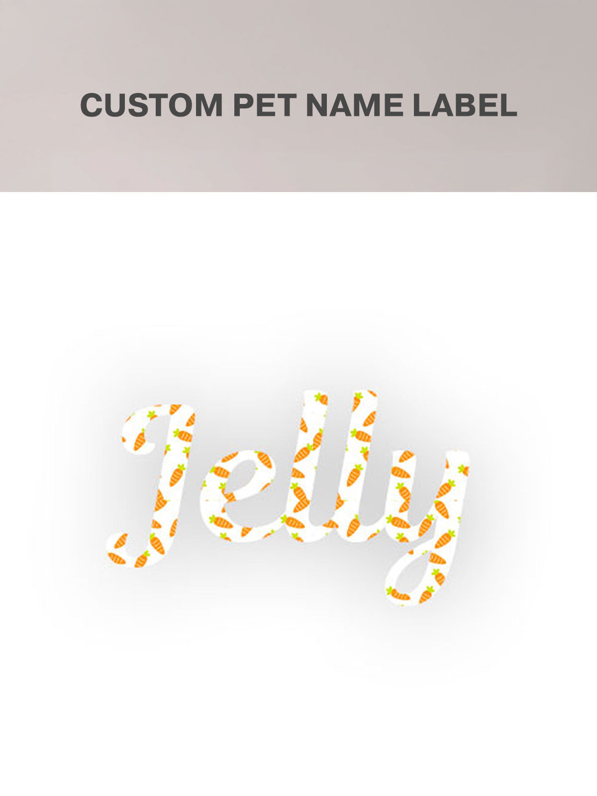 Patterned Pet Name Labels