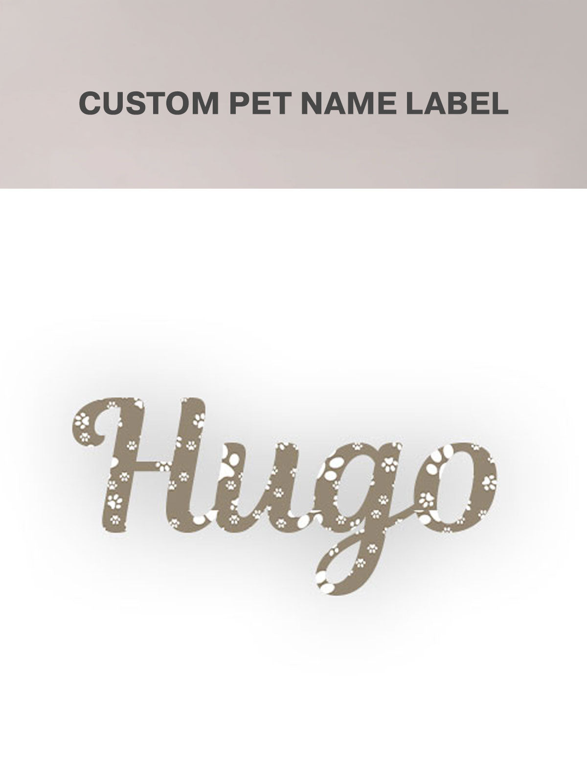Patterned Pet Name Labels