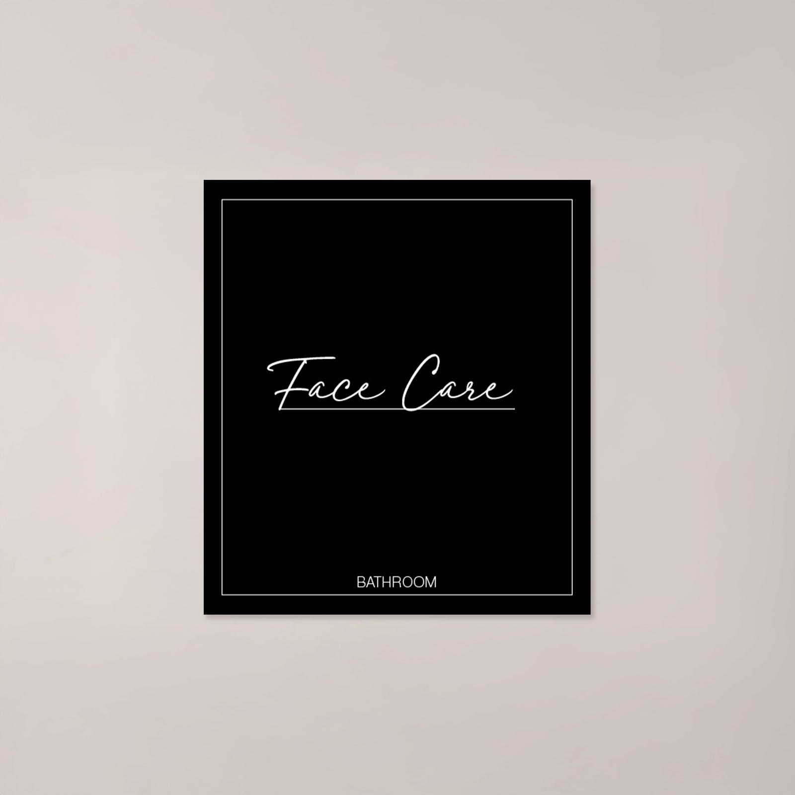Minimalistic Face Care Label