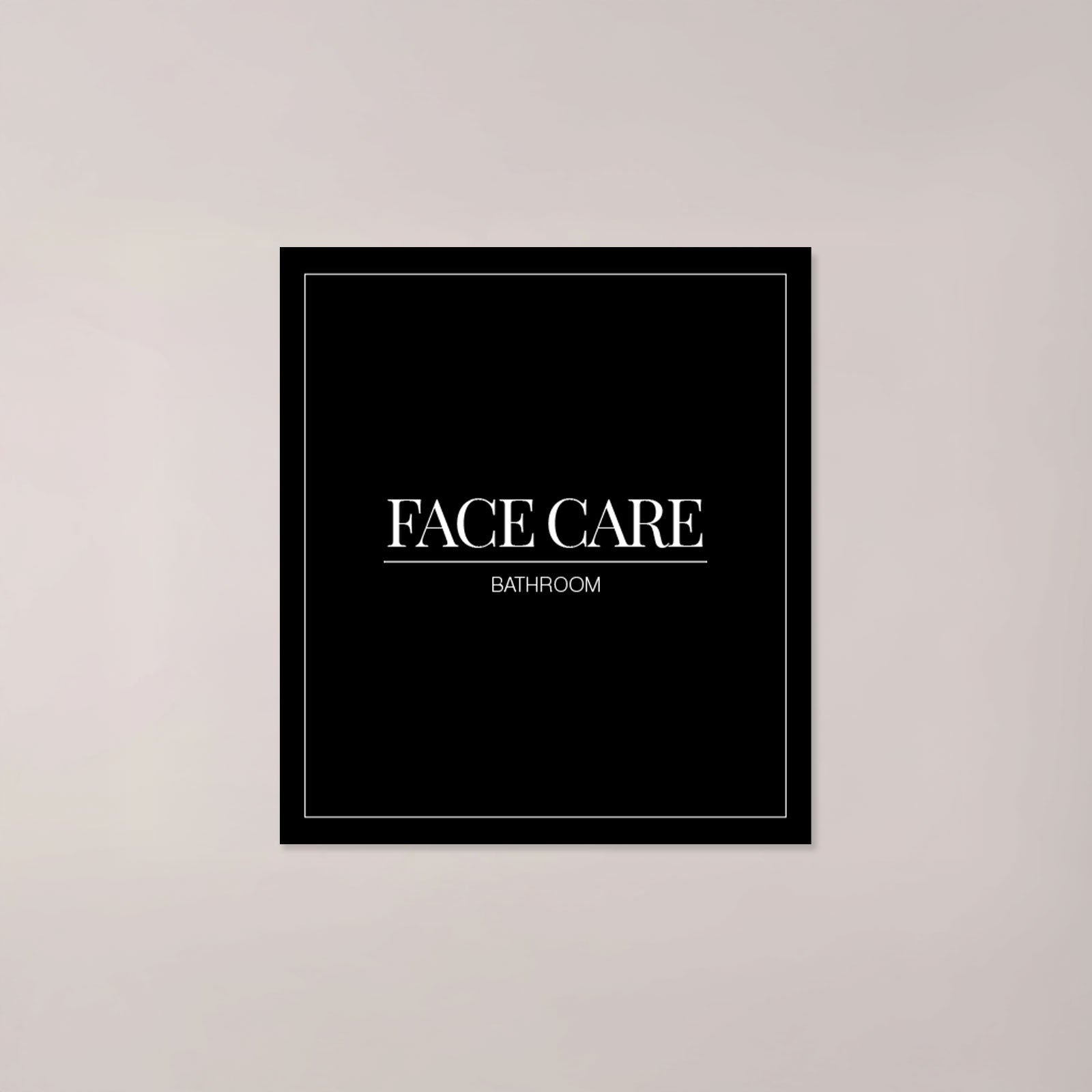 Minimalistic Face Care Label