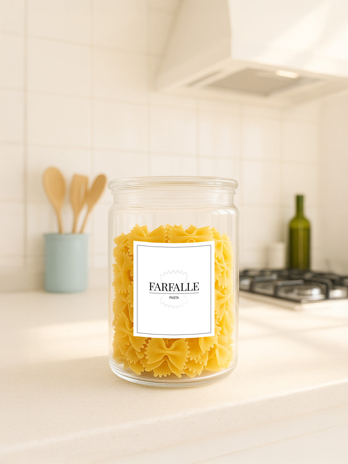 Minimalistic Farfalle Label