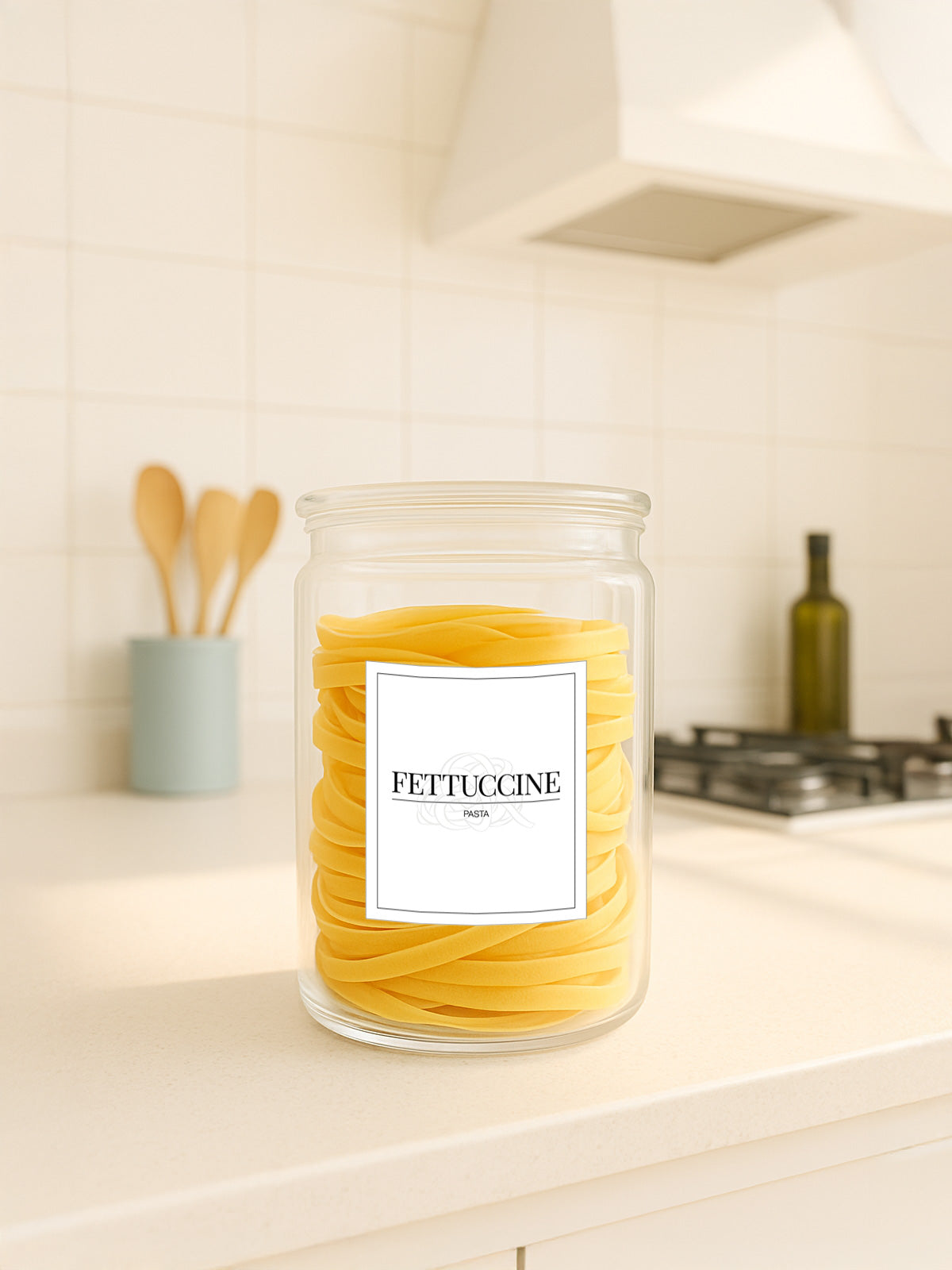 Minimalistic Fettuccine Label