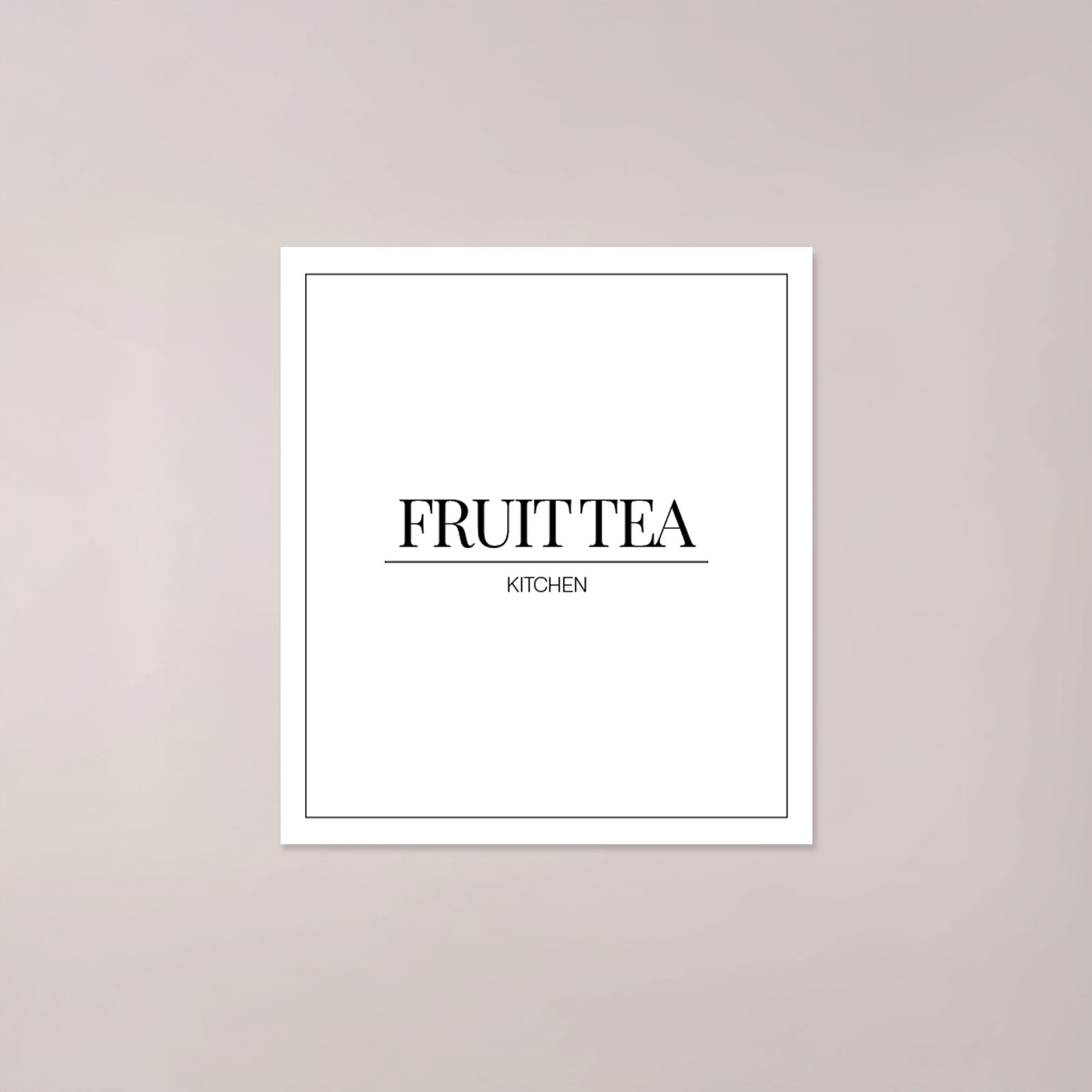 Minimalistic Fruit Tea Label