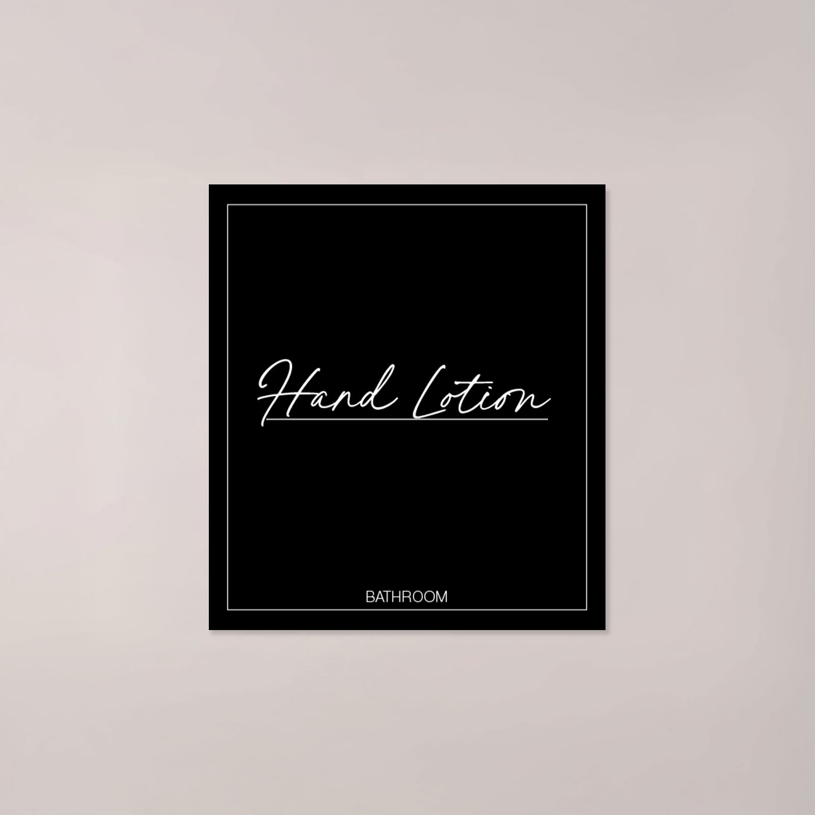 Minimalistic Hand Lotion Label