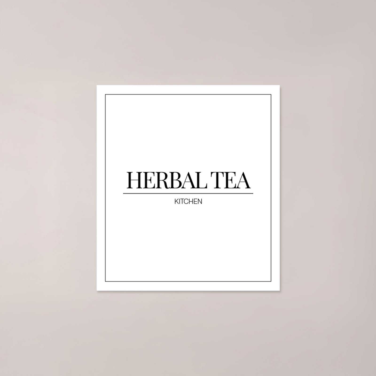 Minimalistic Herbal Tea Label