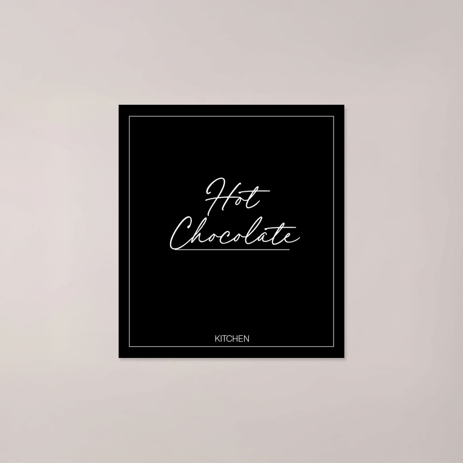 Minimalistic Hot Chocolate Label