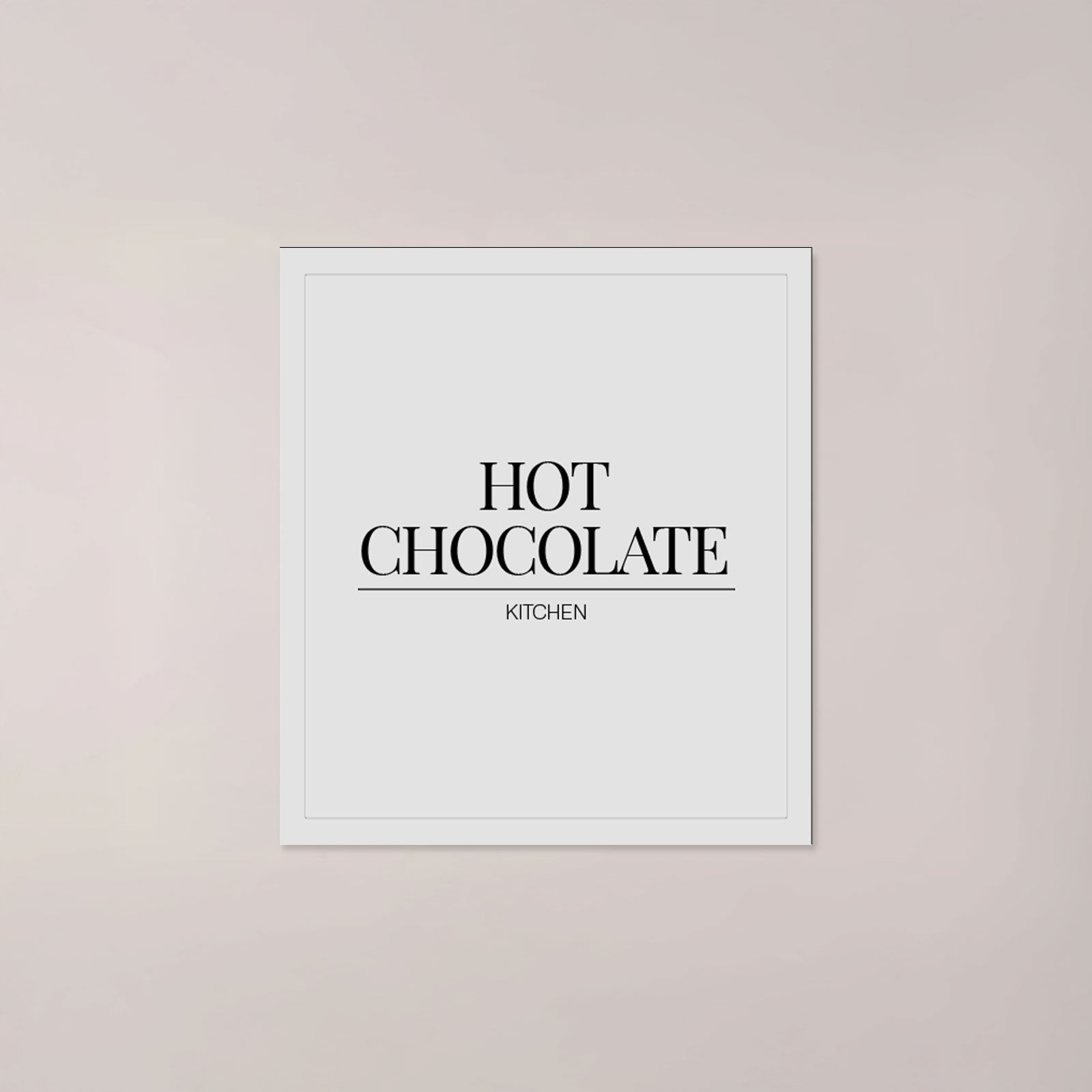 Minimalistic Hot Chocolate Label
