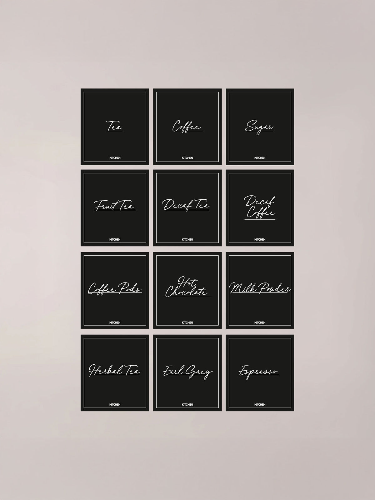 Minimalistic Hot Drinks Bundle Labels