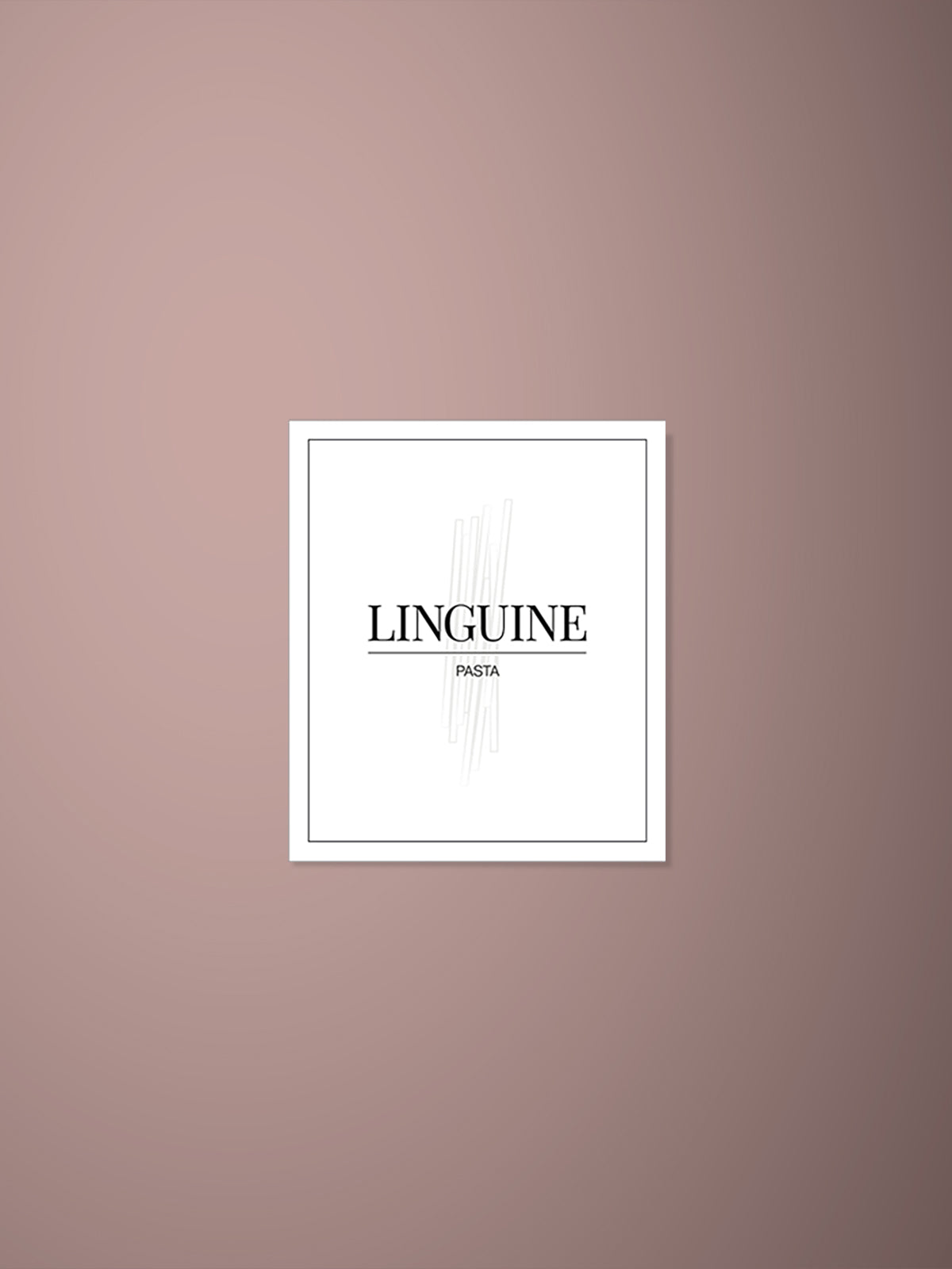 Minimalistic Linguine Label