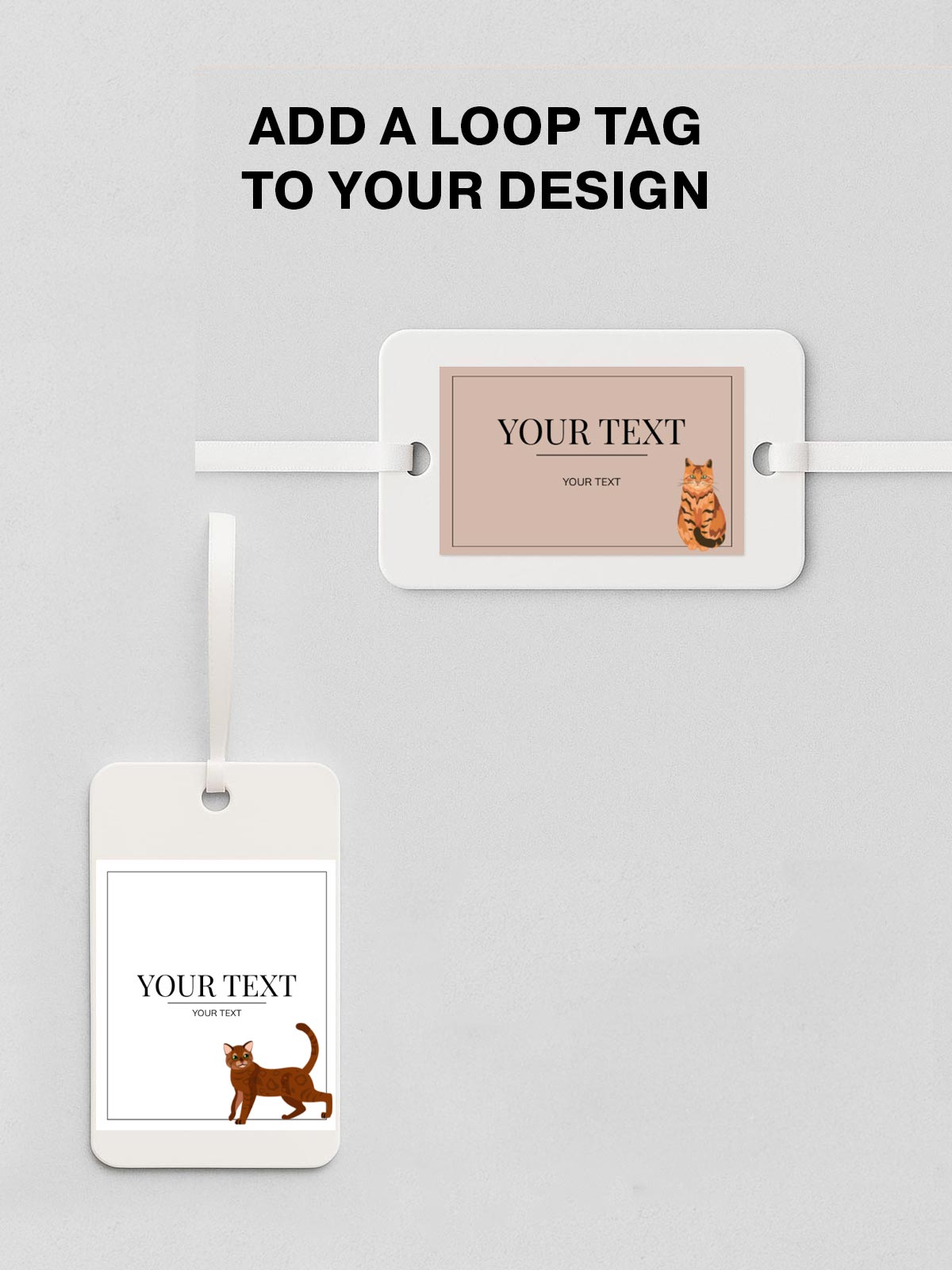 Minimalistic Cat Labels