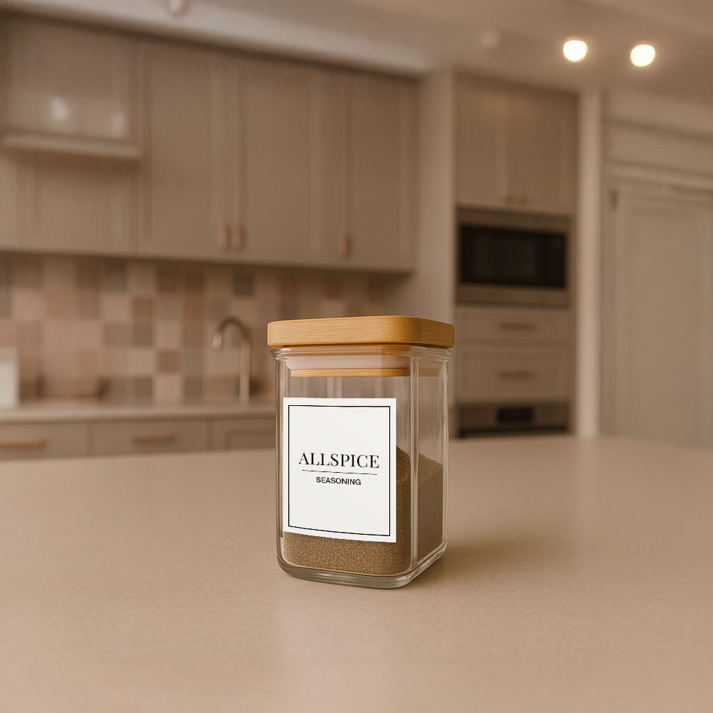 Minimalistic Allspice Label