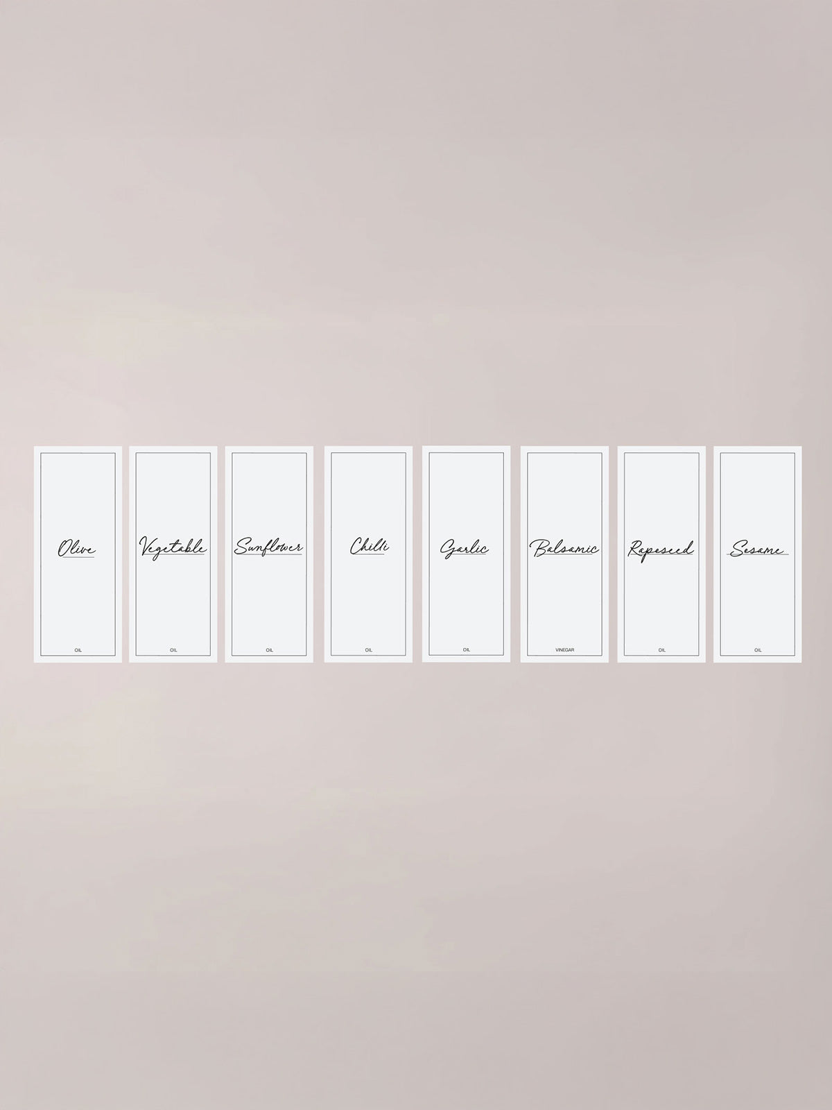 Minimalistic Oils Bundle Labels