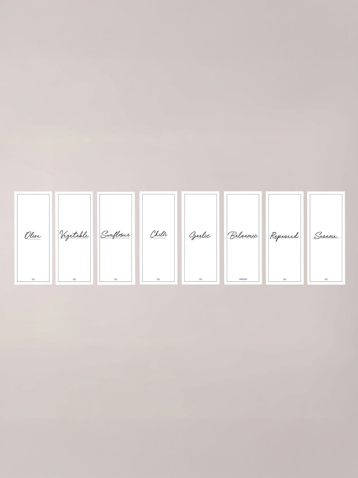 Minimalistic Oils Bundle Labels