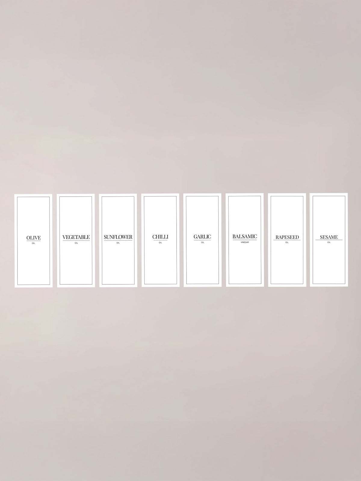 Minimalistic Oils Bundle Labels