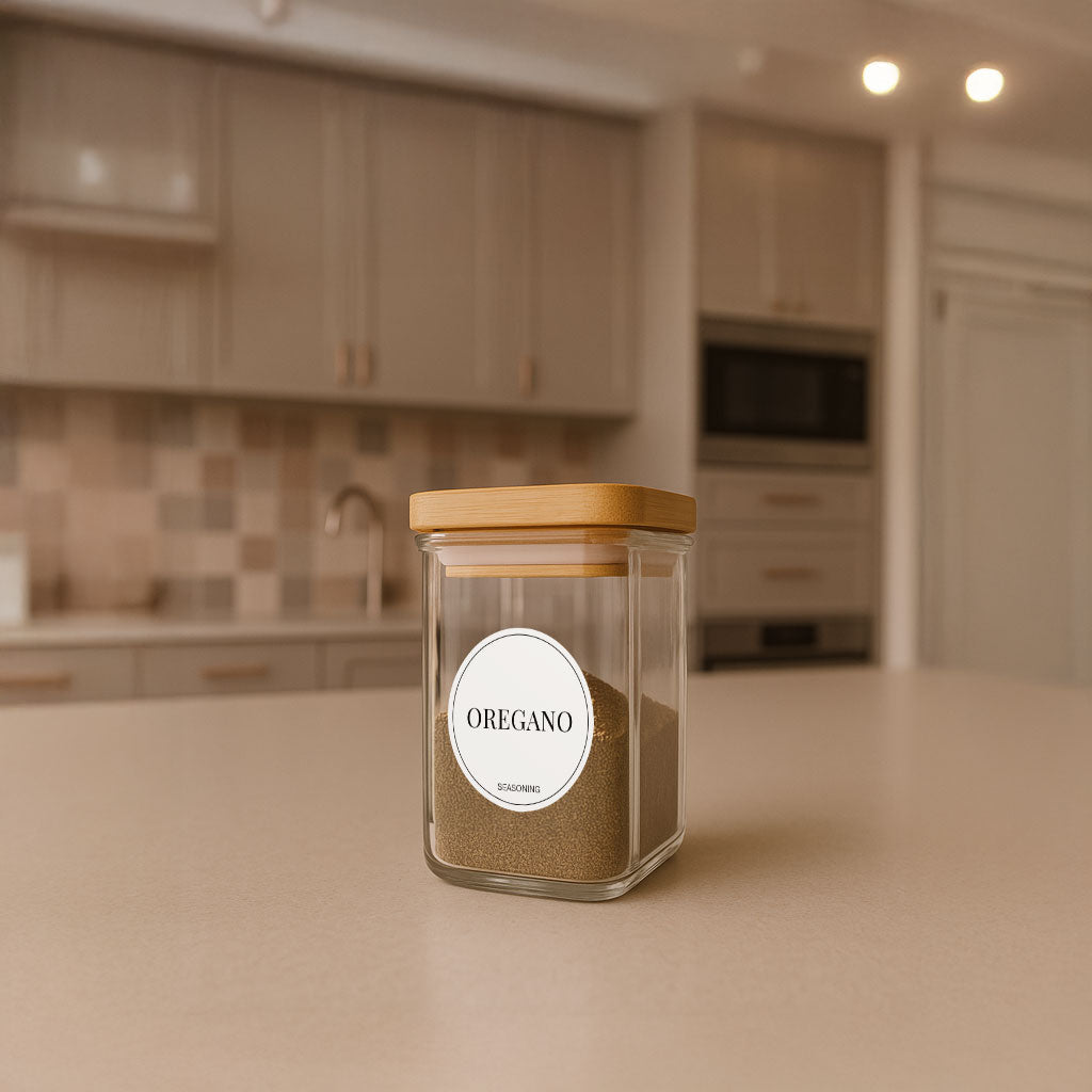 Minimalistic Oregano Label