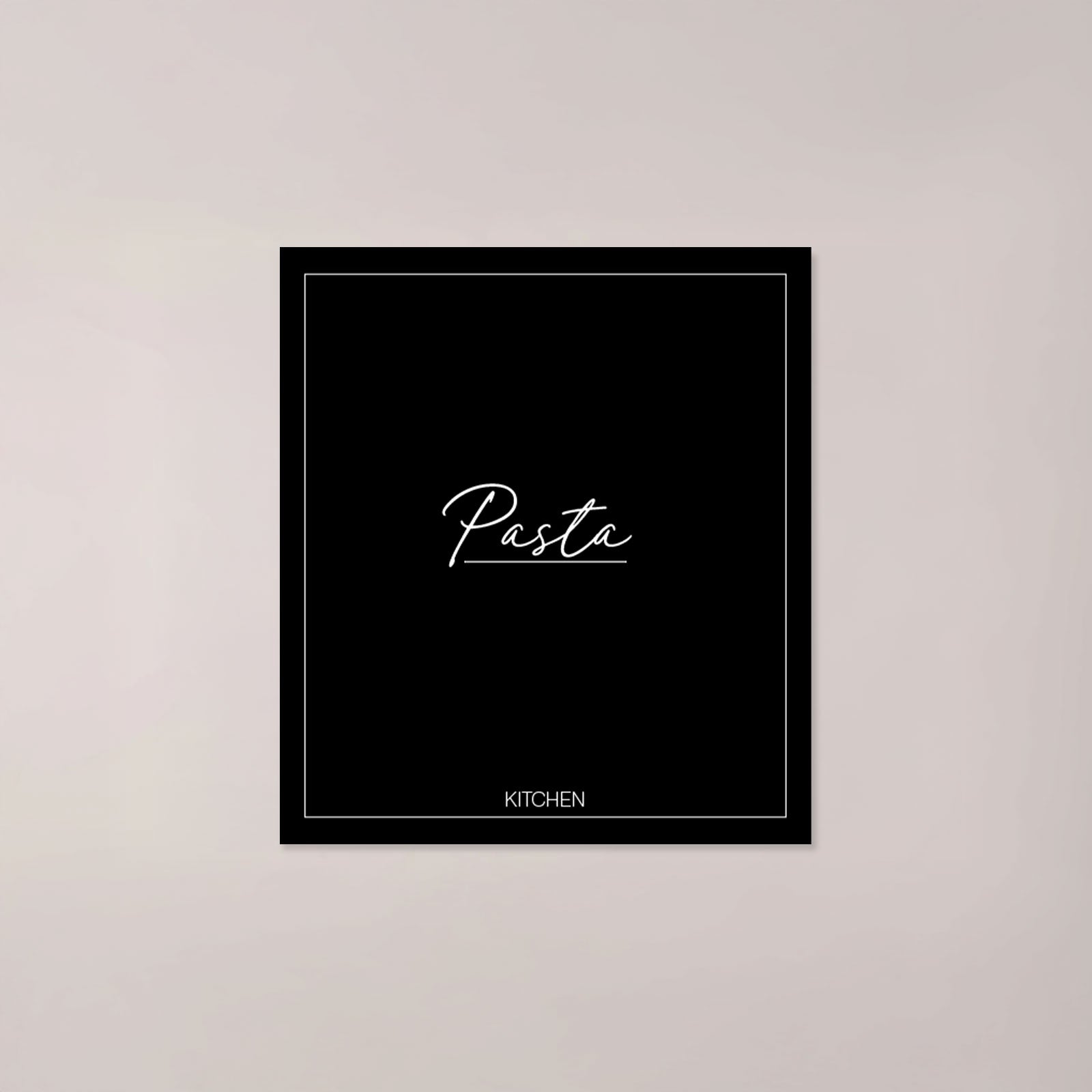 Minimalistic Pasta Labels