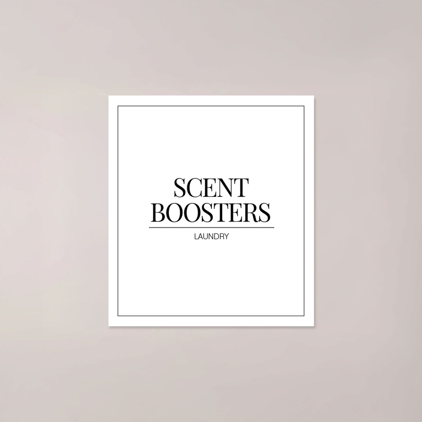 Minimalistic Scent Boosters Label