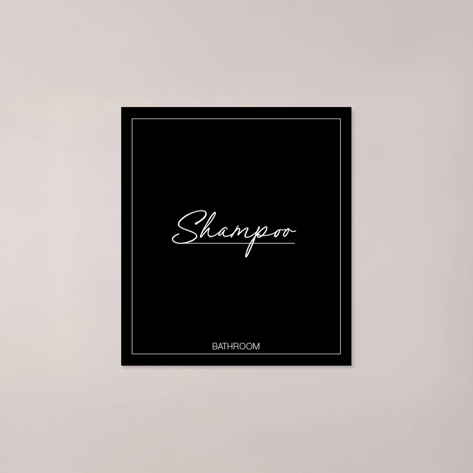 Minimalistic Shampoo Label