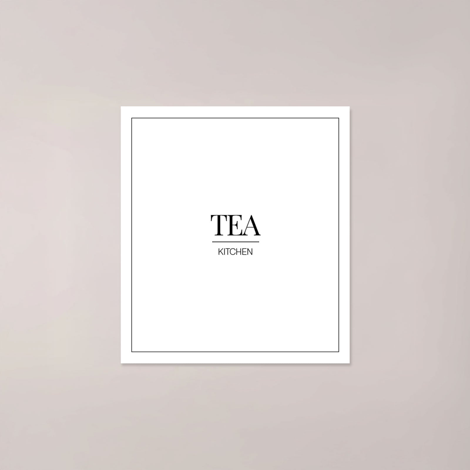 Minimalistic Tea Label